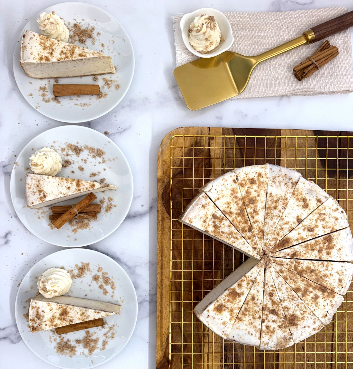 Brown Sugar Cinnamon Roll Cheesecake