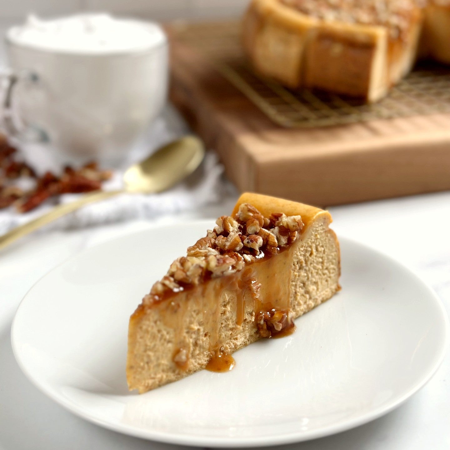 Pumpkin Salted Caramel Cheesecake