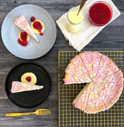 White Chocolate Raspberry Cheesecake (GF)